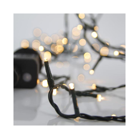 Слика на Линиски 240 лед 3мм со адаптер 31V , 8 програми топло бело 600-11531