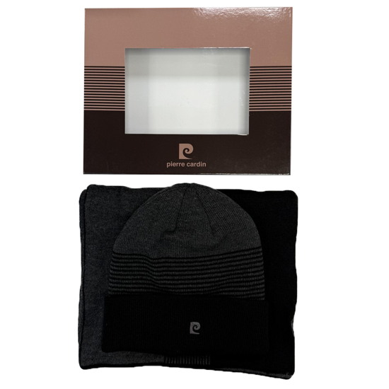 Слика на Капа и шал, Машки, Pierre Cardin, 2 vb01, Црна