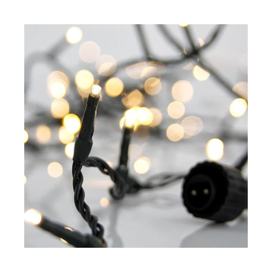 Слика на Линиски 100 лед 3мм со адаптер топло бело 600-11330