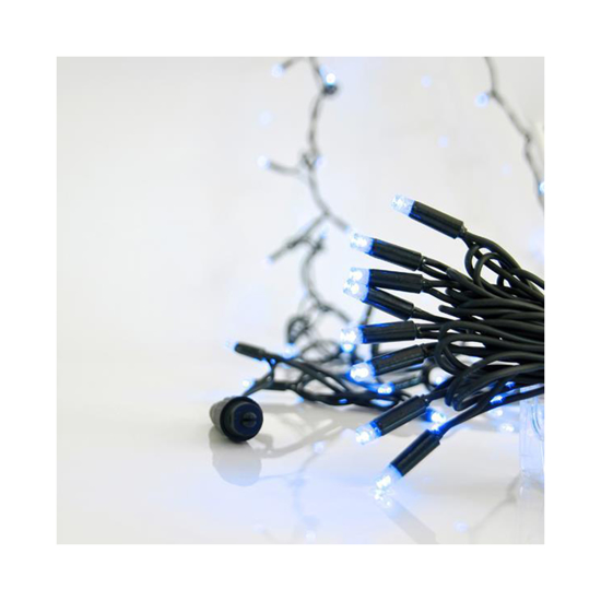 Слика на Линиски 50 лед 5мм со батерии, тајмер, топло бело на 10цм 600-11680