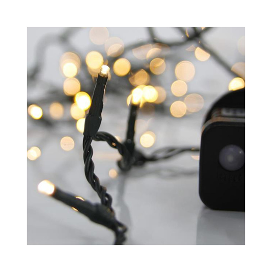 Слика на Линиски 100 лед 3мм со адаптер 31V 8 програми топло бело 600-11501
             