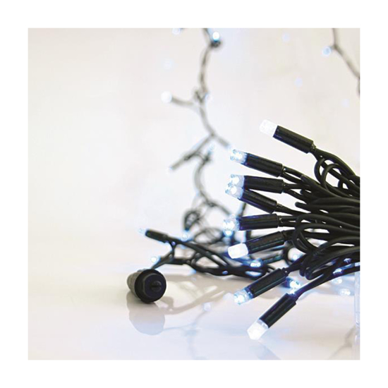 Слика на Линиски трепкачи 100 лед 5мм со капа ладно бел лед 600-11103