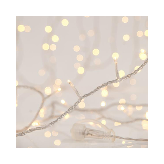 Слика на Линиски 180 лед диоди 3мм конектор до 6 ком топло бело 600-11810