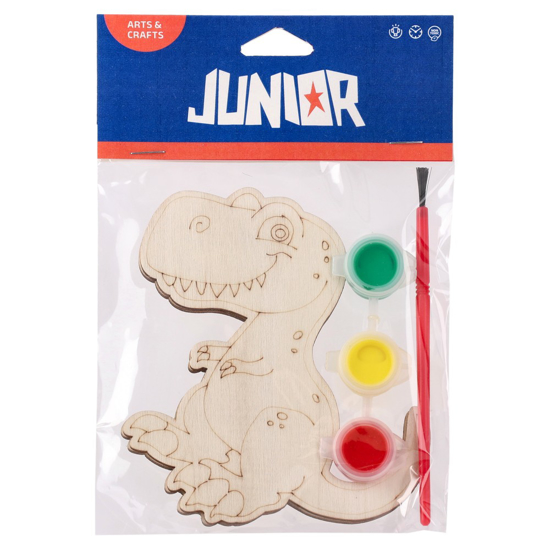 Слика на Креативен сет, За боење, Дрвен, Диносаурс, Statovac, Crafty creativ, 137905