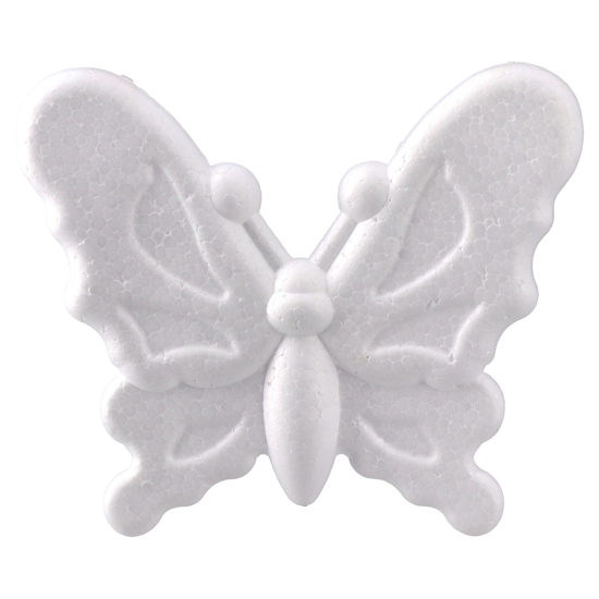 Слика на Декорации, Пеперутка, Стиропор, 13цм, Statovac, Crafty styro, 137768, Бела