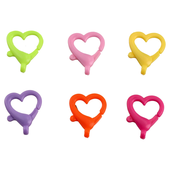 Слика на Декорации, Куки, Срце, Сет 1/6, Statovac, Crafty iron, 137933, Микс бои