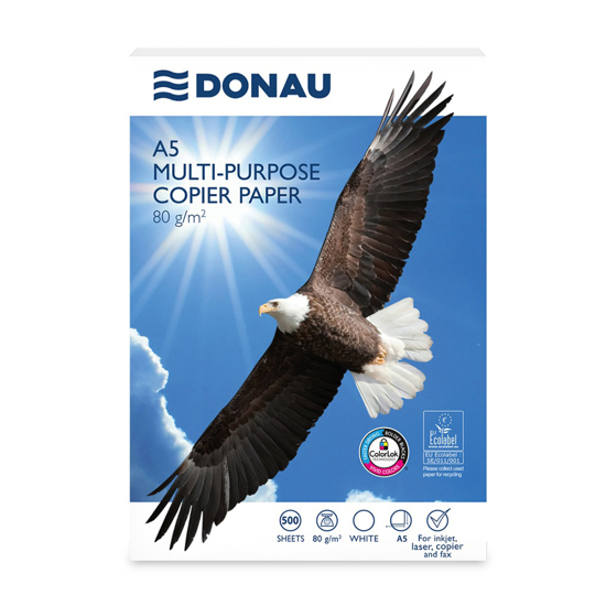 Слика на Хартија фотокопирна, 1/500, А5, 80гр, PBS, DONAU, 14016431-14