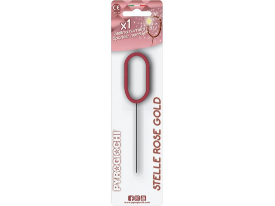 Слика на Прскалка,жижица, Број 0, 6цм, Pyrogiochi, Stelle, 41310, Златнорозева