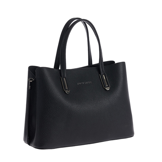 Слика на Чанта, Женска, Еко кожа, Pierre Cardin, 2518 wx24, 33*25*13цм, Црна
