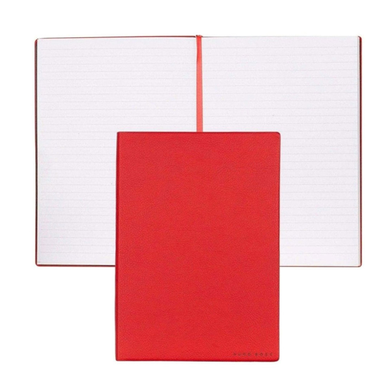 Слика на Нотес, А5,80гр, 160листа, Линии, Hugo Boss, Essential Storyline, HNH121PL,Црвена