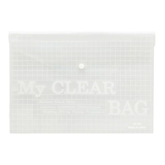 Слика на Папка, Со копче, ПВЦ, А4, Писмо, BG Office, 02526923, Транспарентна