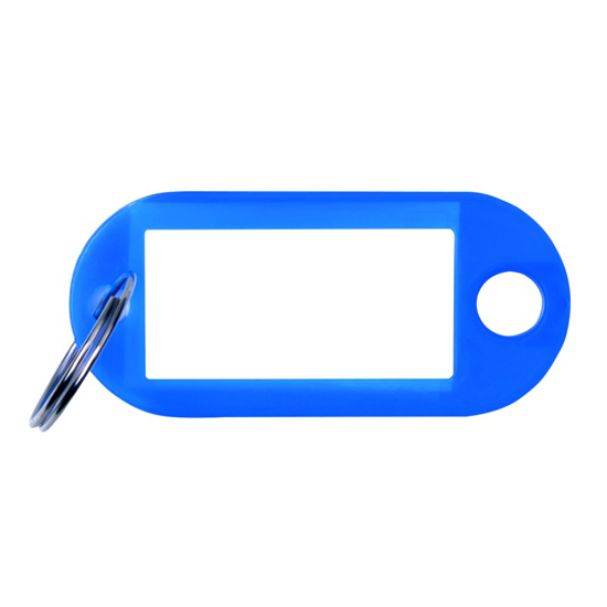 Слика на Приврзок, За клучеви, ПВЦ, Сет 1/10, 50x20mm, PBS, 19115212-01, Сина