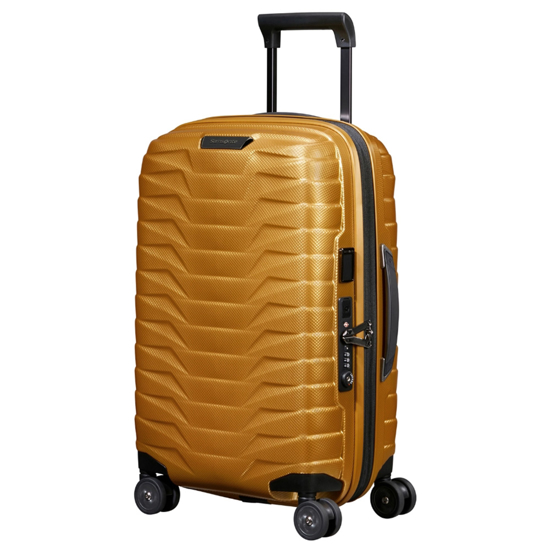 Слика на Куфер, 4 Тркала, Тврда, Samsonite, Proxis Sp., 140087/6856, 35*55*23цм, Златна