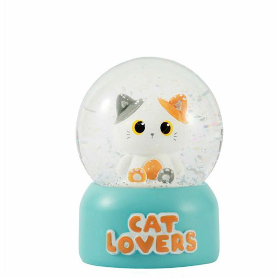 Слика на Украс, Кугла снежна, Маче, i-Total, Orange Cat, XL3186, 6,5*9*6,5цм