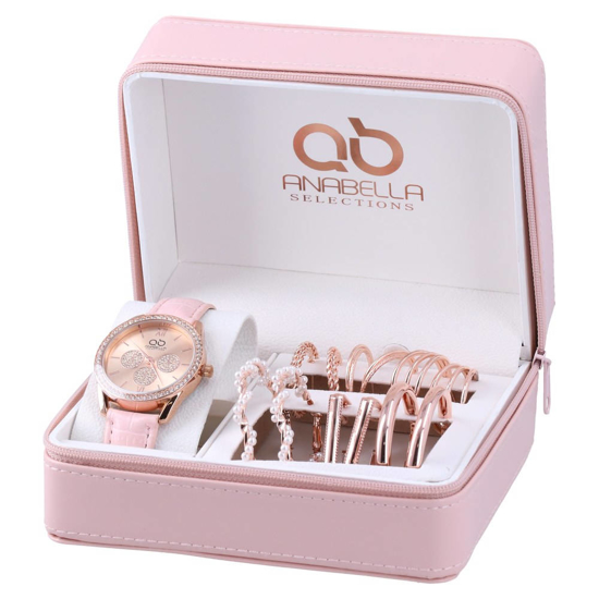 Слика на Подарок сет, Рачен часовник + обетки, Statovac, Balsam, 805106, Златно/розева
  