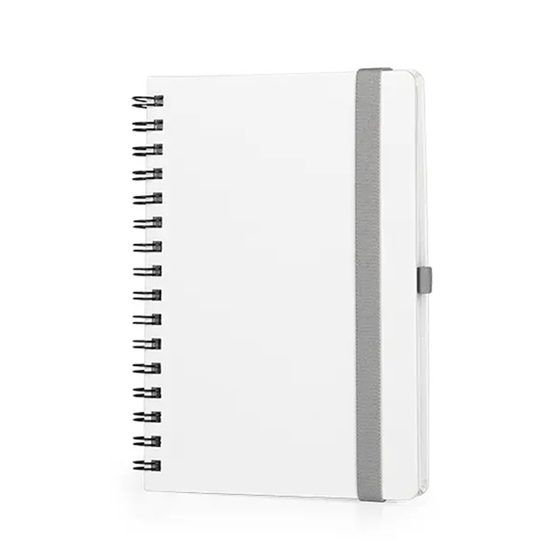 Слика на Нотес А5, Со Спирала, и Ластик, 192 стр., Publik, Mondo Wire, 34.326.90, Бела