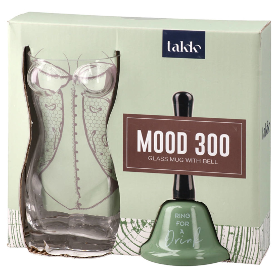 Слика на Чаша, Стаклена, + Ѕвонче, Ring for a drink, Statovac, Mood 300, 705017