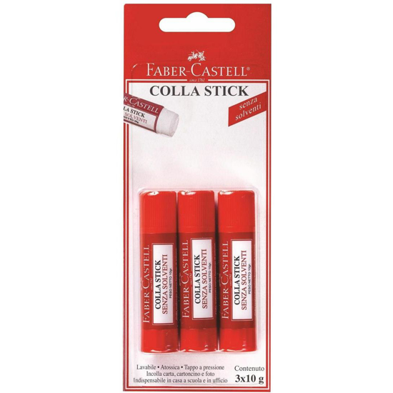 Слика на Лепак, Во стик, 10гр., Сет 1/3, Faber Castell, 100102448