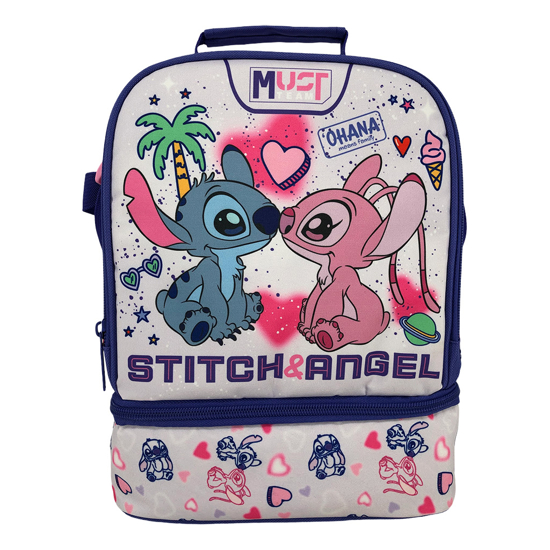 Слика на Торба за ужина, 2 Прегради, 22*16*28, Stitchn AngelOhana, Diakakis, Must, 565981
