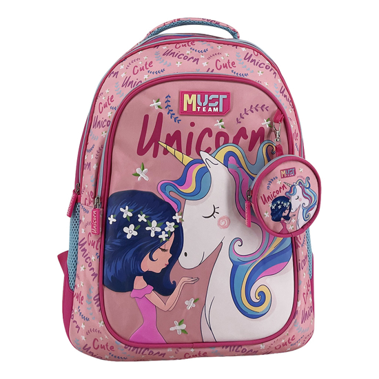 Слика на Ранец, 3 Прегради, 32*18*43цм, Girl And Unicorn, Diakakis, Must, 587218