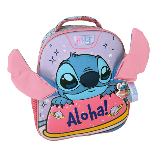 Слика на Ранец, 2 Прегради, 27*10*31цм, Stitch Aloha, Diakakis, Must, 565788