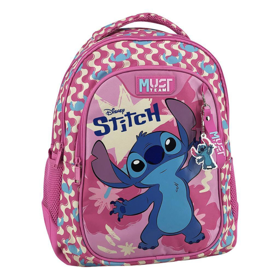 Слика на Ранец, 3 Прегради, 32*18*43цм, Disney Stitch, Diakakis, Must, 565794, Розева