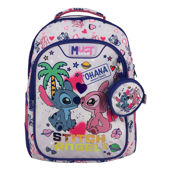 Слика на Ранец, 3Прегради, 32*18*43, Stitch n Angel Ohana, Diakakis, Must, 565773