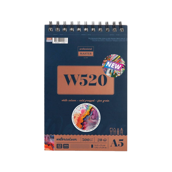 Слика на Блок, За скицирање, Со спирала, А5, 20 Листа, 300гр., Statovac, W520, 617121
