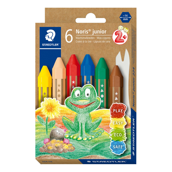 Слика на Бои Восочни, 6/1, Пепа Пиг, Staedtler, Noris® Junior, 224 C6
