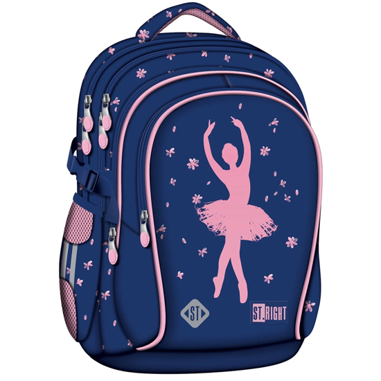 Слика на Ранец, 4 Прегради, Pink Ballerina, 43*32*21, Majewski, TO-PLS-7845-STR-BP01-ST