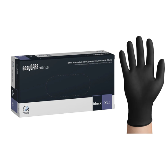 Слика на Ракавици, Хируршки,1/100, XL, Nitrile gloves, PBS, EASYCARE, HGK-BHRE999914,Црна