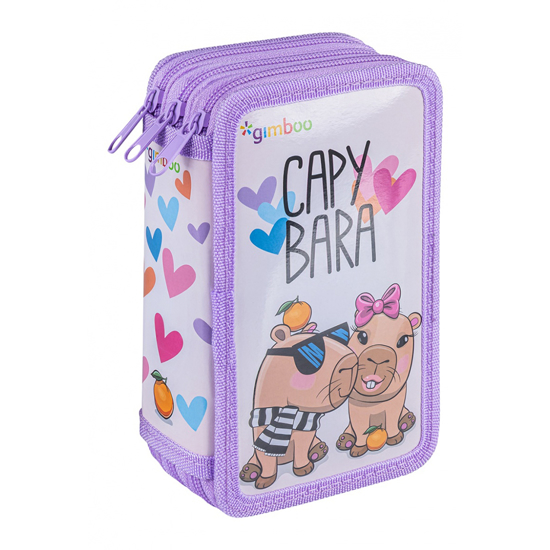 Слика на Несесер полн, 3 Патенти, PBS, Gimboo, 6768BTS41PL-99, 12*20*8цм, Capybara