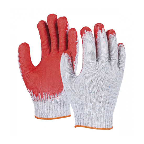 Слика на Ракавици, Работнички, Памучни/латекс, XL, PBS, DONAU SAFETY, 32022121-04, Црвена