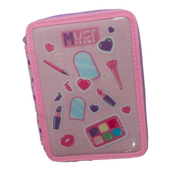 Слика на Несесер, Полн, 2 Прегради, 15*5*21цм, Cosmetics, Diakakis, Must, 587583, Розева