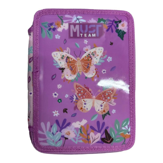 Слика на Несесер, Полн, 2 Прегради, 15*5*21, Butterfly, Diakakis, Must, 587246, Виолетова