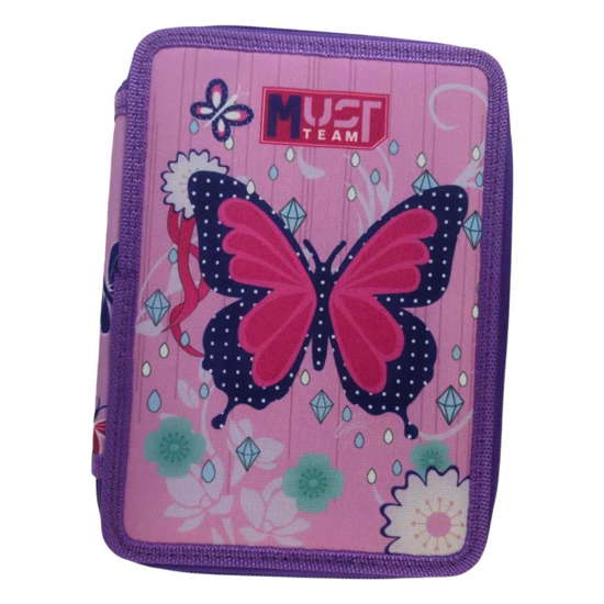 Слика на Несесер, Полн, 2 Прегради, 15*5*21, Butterfly, Diakakis, Must, 587766, Виолетова