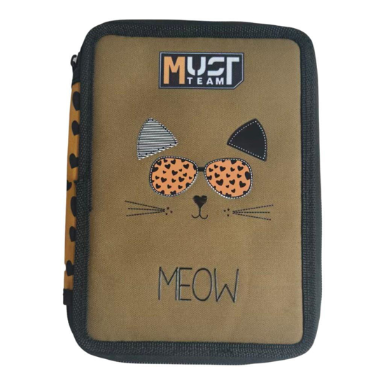 Слика на Несесер, Полн, 2 Прегради, 15*5*21цм, Meow, Diakakis, Must, 587271, Кафена