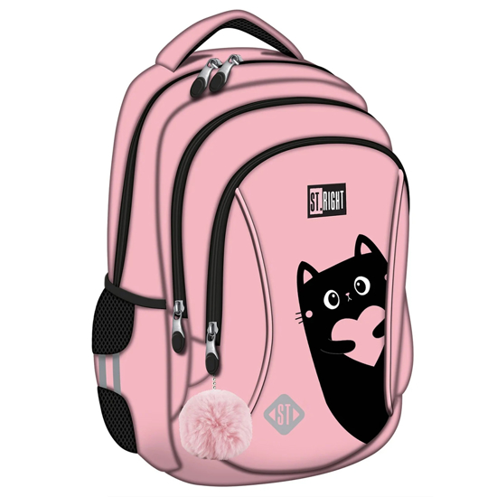 Слика на Ранец, 3 Прег., Purrfect Love , 39*27*17, Mjw, TO-PLS-7104-STR-BP26-ST, Розева