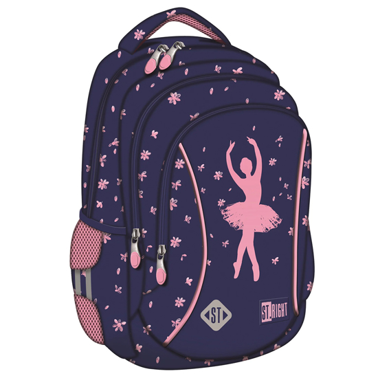 Слика на Ранец, 3 Прегради, Pink Ballerina, 39*27*17, Mjw, TO-PLS-0943-STR-BP26-ST, 0943