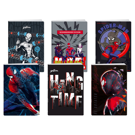 Слика на Тетратка, А4, 50л, Тесни-Широки, UVлак, Spider-Man, Statovac, Premium 50, 326230
