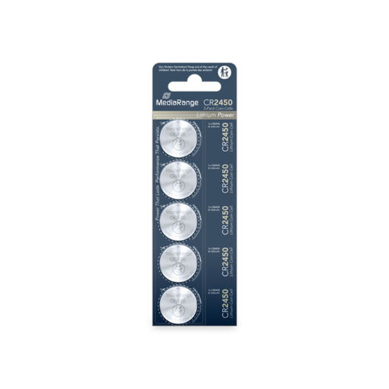 Слика на Батерии, сет 1/5, Media range, CR2450/3V, MRBAT138