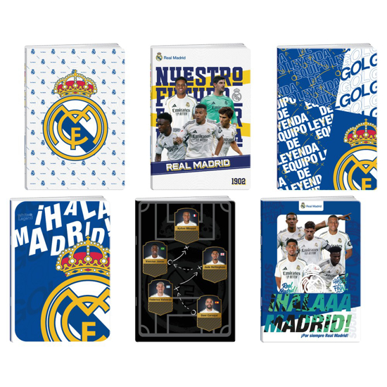 Слика на Тетратка, А5, 50 листови, Коцки, УВ лак, Statovac, 305023, Real Madrid