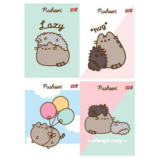 Слика на Тетратка, А5, 32Листови, Коцки, Лак, Pusheen , Majewski, BX-A5X-K032-4XX-2916-LO