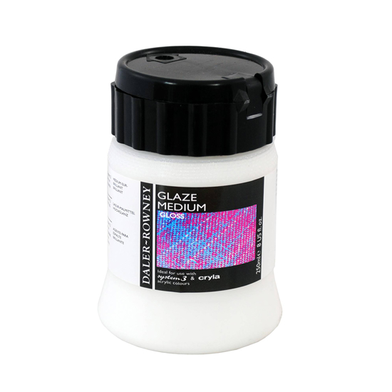 Слика на Глазура, За Акрилни Бои, 250мл, Daler Rowney, Glaze Medium Gloss, 128250019