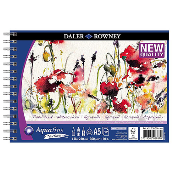 Слика на Блок, Со Спирала, А5, 300 гр, 12 Листа ,Daler Rowney, Aquafine ,432250500