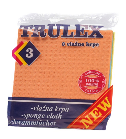 Слика на Крпа, Сунѓереста, Сет 1/3, 16*16цм, Trulex, 5110501008, Микс бои