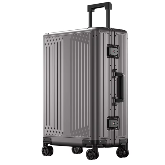 Слика на Куфер, 4 Тркала, Тврда, Алуминиумски, DC606, 51,5*79,5*29цм, Антрацит