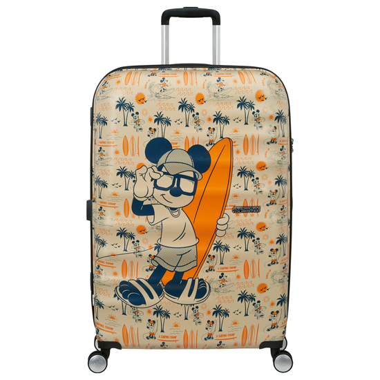 Слика на Куфер,4Тркала,PVC, Mickey,American Tourister, Wavebreaker,152584/A784,52*77*29цм