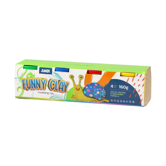 Слика на Пластелин, 160гр, 4 Бои, Statovac, Junior, Play Dough, 130760
